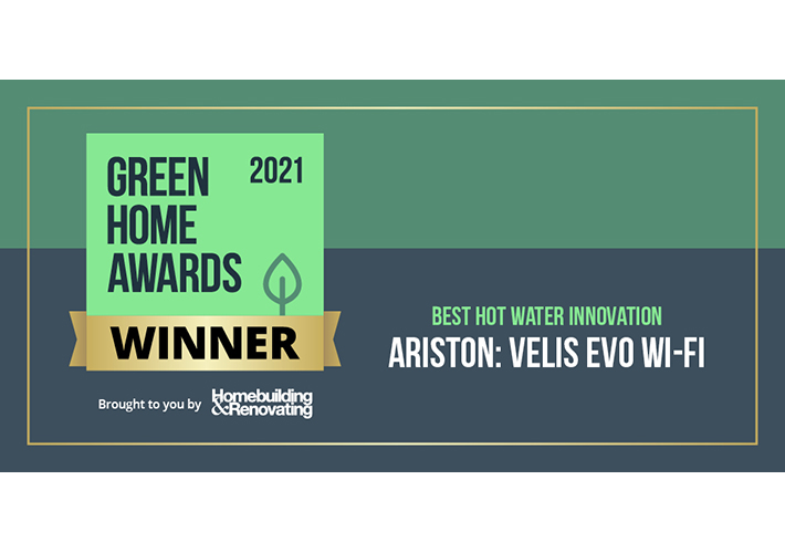 foto noticia ARISTON SE ALZA CON EL PREMIO A "MEJOR PRODUCTO EN INNOVACIÓN EN AGUA CALIENTE” EN LOS GREEN HOME AWARDS 2021.